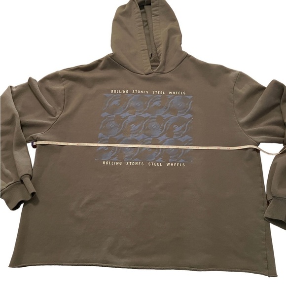 THE ROLLING STONES STEEL WHEELS TOUR PULLOVER WOMENS HOODIE SIZE XXL - Picture 5 of 6